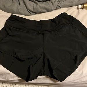 black speed up shorts